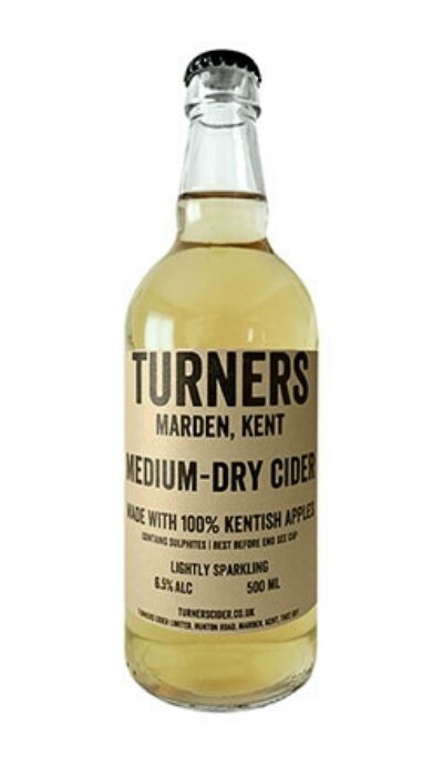 Buy Turners Medium-Dry Cider 500ml at herculeswines.co.uk
